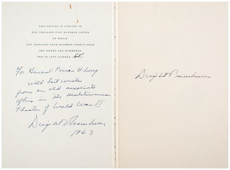 Lot #48 Dwight D. Eisenhower: Sought-after two-volume autobiography inscribed to an 