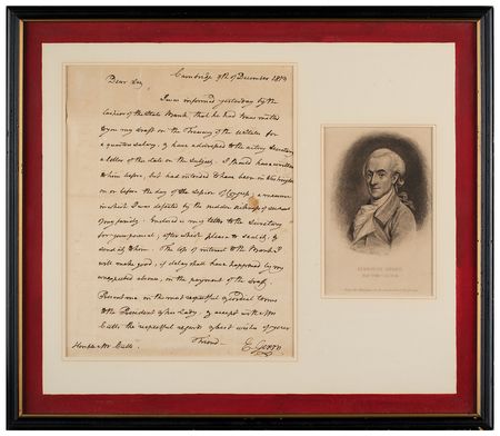Lot #172 Elbridge Gerry Autograph Letter Signed - Image 1