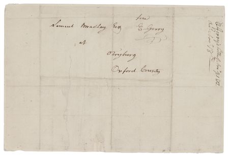 Lot #173 Elbridge Gerry Autograph Letter Signed - Image 2