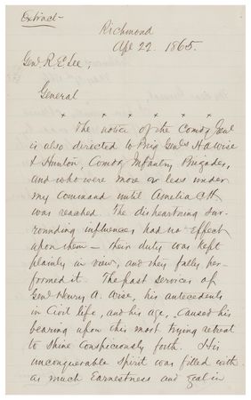 Lot #383 Fitzhugh Lee Manuscript Letter - Image 2