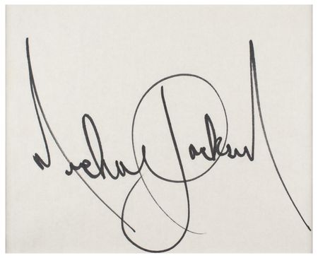 Lot #751 Michael Jackson Signature - Image 2