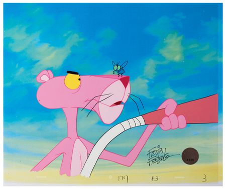 Lot #516 Friz Freleng Signed Production Cel and Matching Drawing - Image 1