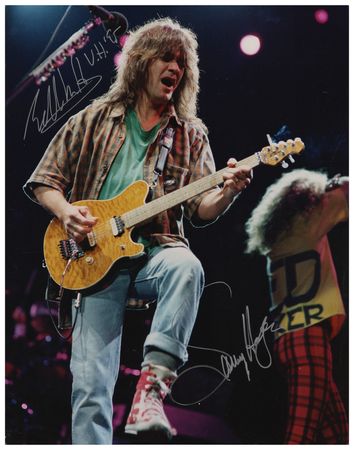 Lot #737 Eddie Van Halen and Sammy Hagar Signed Photograph - Image 1