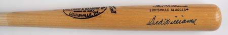 Lot #1003 Ted Williams Signed Baseball Bat - Image 2