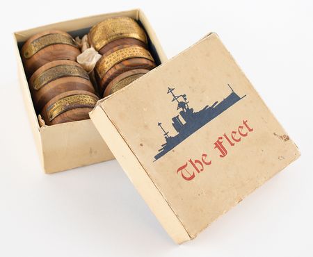 Lot #361 British Royal Navy Ship Relics (6) with HMS Victory: Featuring a piece of the bowsprit from Lord Nelson's flagship, HMS Victory - Image 4