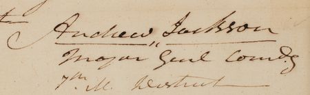 Lot #12 Andrew Jackson Autograph Endorsement Signed - Image 3