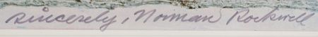 Lot #480 Norman Rockwell Signed Print - Image 3