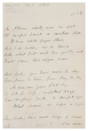 Lot #562 Edward Everett Hale Autograph Manuscript Signed - Image 1