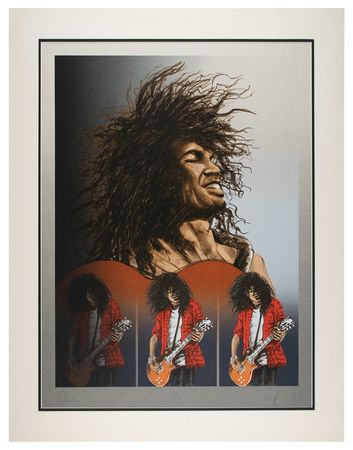 Lot #724 Rolling Stones: Ronnie Wood Print - Image 1