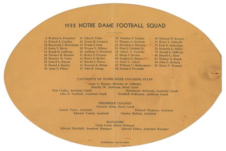 Lot #867 Four Horsemen: Stuhldreher, Crowley, and Layden Signed 1934 Program - Image 3