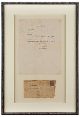 Lot #189 Albert Einstein Typed Letter Signed - Image 1