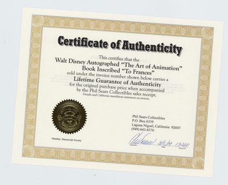 Lot #507 Walt Disney Signed Book - Image 4