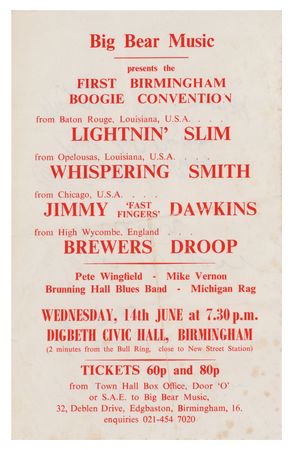 Lot #646 Muddy Waters and Band Signed Handbill - Image 2