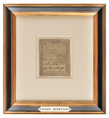 Lot #302 John Morton Signed Currency - Image 1