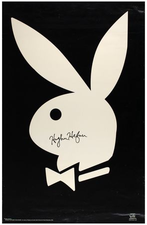 Lot #805 Hugh Hefner Signed Poster - Image 1