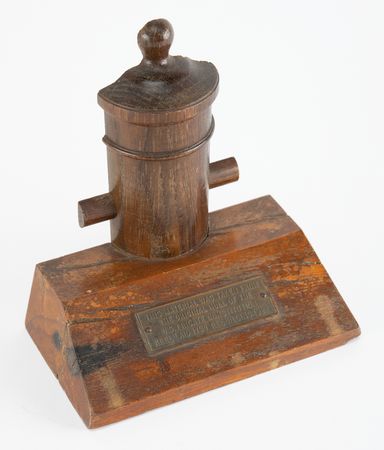 Lot #353 USS Constitution 1927 Restoration Bookend - Image 1