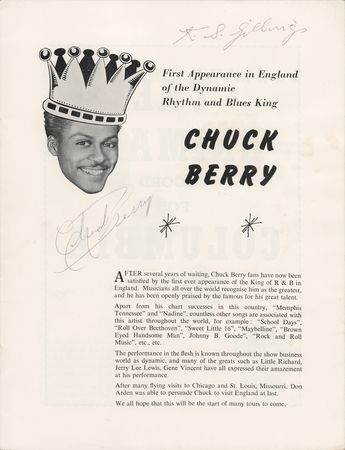 Lot #660 Chuck Berry Signed Program - Image 1