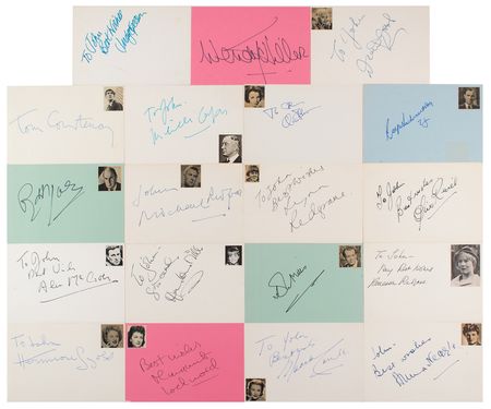 Lot #781 British Actors and Actresses Collection of Over (400) Autographs - Image 1