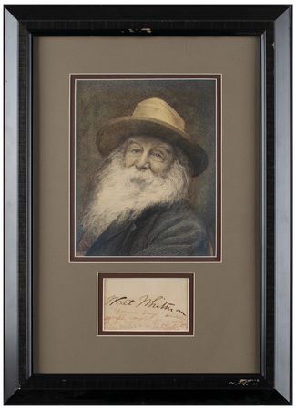 Lot #544 Walt Whitman Signature - Image 1