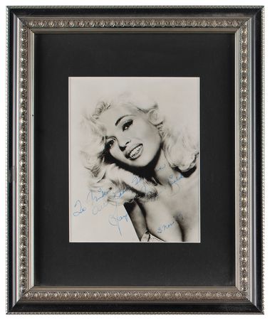 Lot #817 Jayne Mansfield Signed Photograph - Image 1