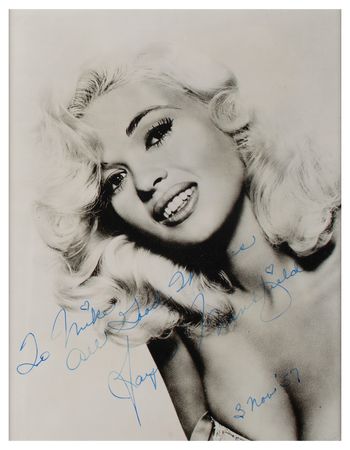 Lot #817 Jayne Mansfield Signed Photograph - Image 2