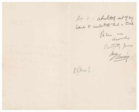 Lot #583 Bram Stoker and Henry Irving Letter Signed - Image 2