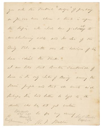 Lot #217 Richard Francis Burton Autograph Letter Signed - Image 4