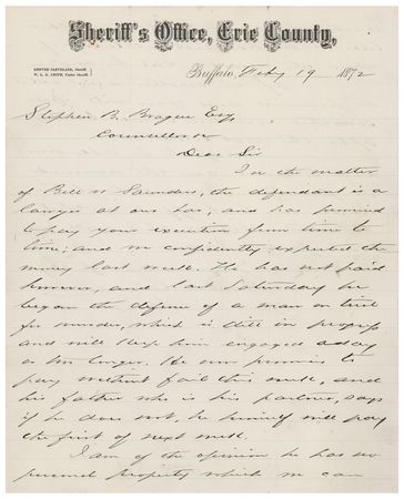 Lot #77 Grover Cleveland Autograph Letter Signed - Image 2
