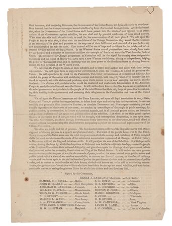 Lot #115 Abraham Lincoln: 1864 Presidential Election Leaflet - Image 2
