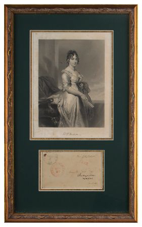 Lot #5 Dolley Madison Signed Free Frank - Image 1