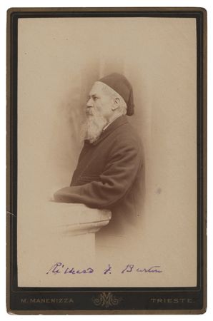 Lot #216 Richard Francis Burton Signed Photograph