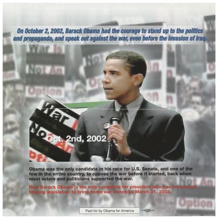 Lot #135 Barack Obama Signed Campaign Brochure - Image 2