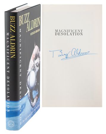 Lot #415 Buzz Aldrin Signed Book - Image 1
