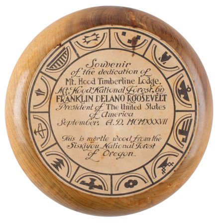 Lot #146 Franklin D. Roosevelt: Mt. Hood Timberline Lodge Relic - Image 2