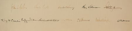 Lot #39 Herbert Hoover and Cabinet Signed Photograph - Image 2