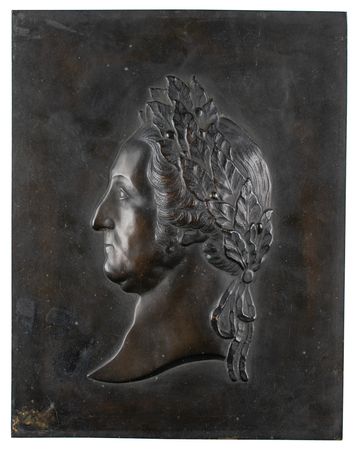 Lot #166 George Washington Bronze Relief Plaque - Image 1