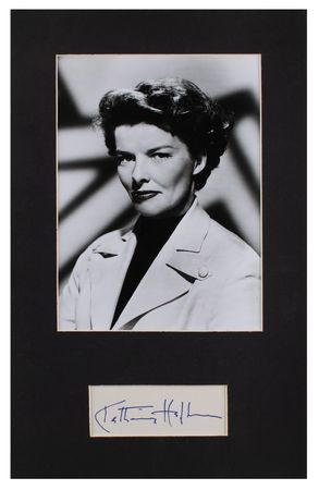 Lot #807 Katharine Hepburn (2) Signed Items - Image 1