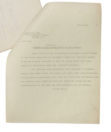 Lot #215 Titanic: Helene Baxter - Image 3