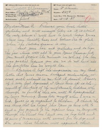 Lot #222 Fred Burke Autograph Letter Signed - Image 1
