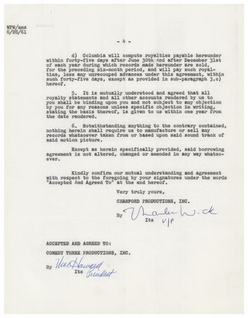 Lot #770 Three Stooges Document Signed - Image 4
