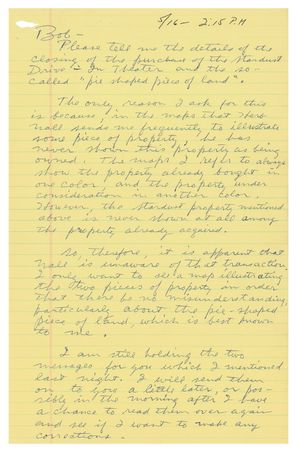 Lot #185 Howard Hughes Autograph Letter Signed - Image 1