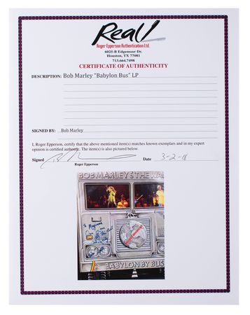 Lot #611 Bob Marley: 