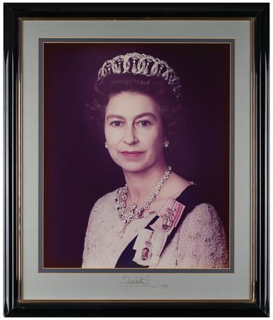 Lot #214 Queen Elizabeth II and Prince Philip Signed Photographs - Image 1