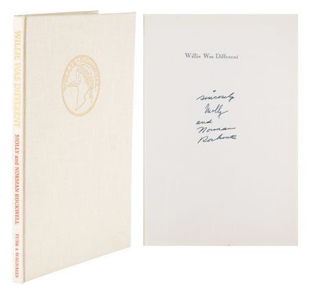 Lot #499 Norman Rockwell Signed Book - Image 1