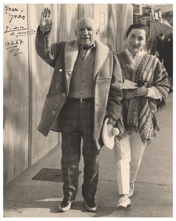 Lot #479 Pablo Picasso Signed Photograph - Image 1