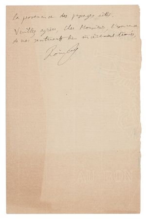 Lot #200 Henri Poincare Autograph Letter Signed - Image 2