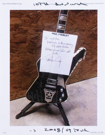 Lot #610 KISS: Paul Stanley: Paul Stanley's Washburn PS2000 guitar played 