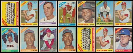 Lot #861 1966 Topps Baseball Card Collection (1,500+) with HOF Baseball Cards - Image 1