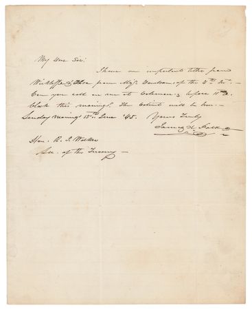 Lot #19 James K. Polk Autograph Letter Signed as President - Image 1
