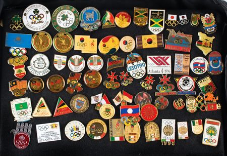 Lot #1036 Atlanta 1996 Summer Olympics Collection of Nearly (600) NOC Pins Pin Collection - Image 8